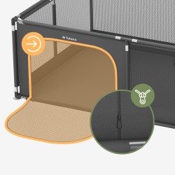 Children's playpen Cozy 22 Graphite - 180 cm