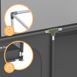 Kojec dziecięcy Cozy 22 Graphite - 180 cm