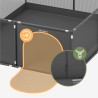 Baby playpen Cozy 25 Graphite 150 cm