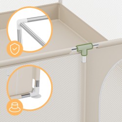 Baby playpen Cozy 25 Beige - 150 cm