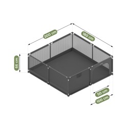 Kojec dziecięcy Cozy 28 Graphite 200 cm
