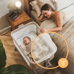 Dream 50 Beige crib for extra beds