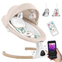 Electric baby bouncer and rocker Astrid 35 Beige