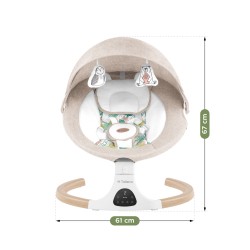 Electric baby bouncer and rocker Astrid 35 Beige