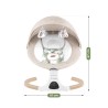 Electric baby bouncer and rocker Astrid 35 Beige