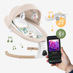 Electric baby bouncer and rocker Astrid 35 Beige