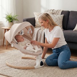 Electric baby bouncer and rocker Astrid 35 Beige