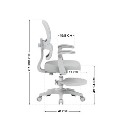 Children's ergonomic chair Junior 4.4 Grey