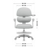 Fotel ergonomiczny dla dzieci Junior 4.4 Grey