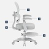 Children's ergonomic chair Junior 4.4 Grey