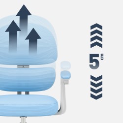 Fotel ergonomiczny dla dzieci Junior 4.4 Blue