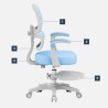 Fotel ergonomiczny dla dzieci Junior 4.4 Blue