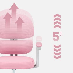 Fotel ergonomiczny dla dzieci Junior 4.4 Pink