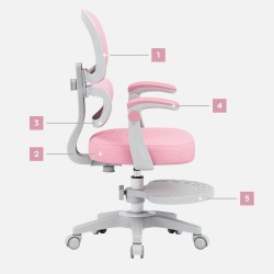 Children's ergonomic chair Junior 4.4 Pink