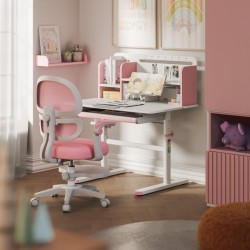 Ergonomiczne biurko dla dziecka Study 5.0 Pink 90 cm