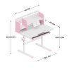 Ergonomiczne biurko dla dziecka Study 5.0 Pink 90 cm