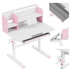 Ergonomiczne biurko dla dziecka Study 5.0 Pink 90 cm