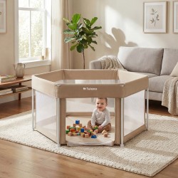 Folding baby playpen Cozy 30 Beige