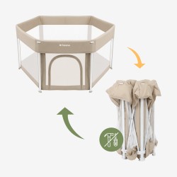 Folding baby playpen Cozy 30 Beige