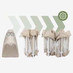 Folding baby playpen Cozy 30 Beige