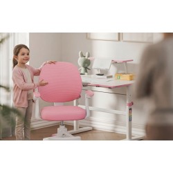 Fotel obrotowy dla dzieci Junior 3.1 Pink