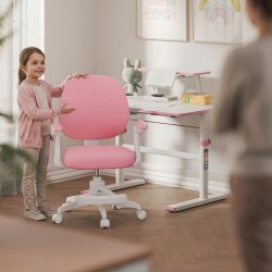 Fotel obrotowy dla dzieci Junior 3.1 Pink