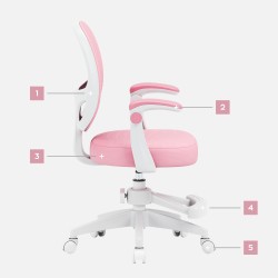 Junior 3.1 Pink children's swivel chair