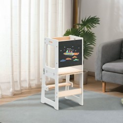 Kitchen helper with table function Mooby 35 White-Natural