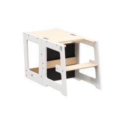 Pomocnik kuchenny z funkcją stolika Mooby 35 White-Natural