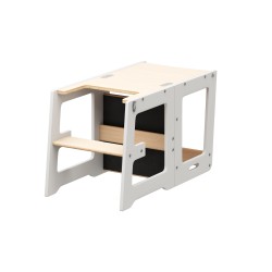 Kitchen helper with table function Mooby 35 White-Natural