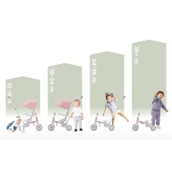 Rowerek 4w1 Noah 35 Pink