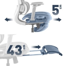Fotel biurowy z masażem Visioner 8.3 Grey