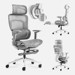 Fotel biurowy z masażem Visioner 8.3 Grey
