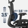 Office chair with massage Visioner 8.3 Black