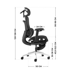 Fotel biurowy z masażem Visioner 8.3 Black