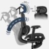 Office chair with massage Visioner 8.3 Black