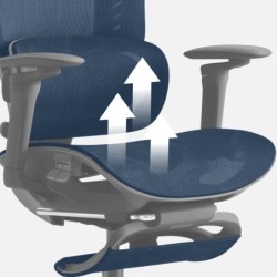 Office chair with massage Visioner 8.3 Black