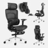 Office chair with massage Visioner 8.3 Black