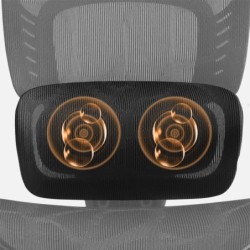 Fotel biurowy z masażem Visioner 8.3 Black