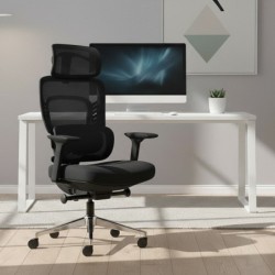 Office chair with massage Visioner 6.1 Black