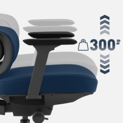 Office chair with massage Visioner 6.1 Black