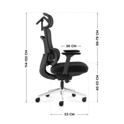 Fotel biurowy z masażem Visioner 6.1 Black