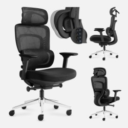 Office chair with massage Visioner 6.1 Black