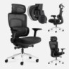 Office chair with massage Visioner 6.1 Black