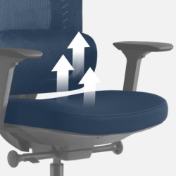 Office chair with massage Visioner 6.1 Black