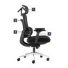 Fotel biurowy z masażem Visioner 6.1 Black