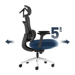 Office chair with massage Visioner 6.1 Black