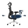 Office chair with massage Visioner 6.1 Black