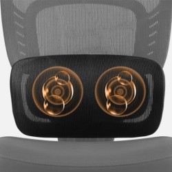 Office chair with massage Visioner 6.1 Black