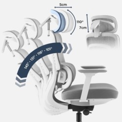Fotel biurowy z masażem Visioner 6.1 Grey